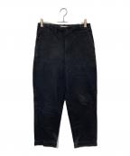 e.senイーセン）の古着「ワイドテーパードデニムパンツ」｜ブラック