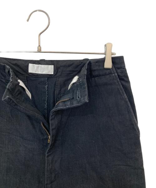 e.sen（イーセン）e.sen (イーセン) ワイドテーパードデニムパンツ ブラック サイズ:記載なしの古着・服飾アイテム