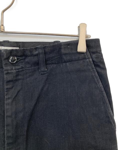 e.sen（イーセン）e.sen (イーセン) ワイドテーパードデニムパンツ ブラック サイズ:記載なしの古着・服飾アイテム