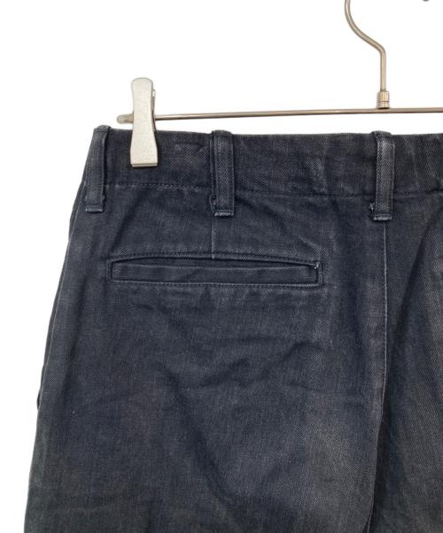 e.sen（イーセン）e.sen (イーセン) ワイドテーパードデニムパンツ ブラック サイズ:記載なしの古着・服飾アイテム