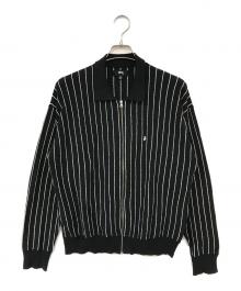 stussy（ステューシー）の古着「LIGHT WEIGHT LS ZIP POLO」｜ブラック
