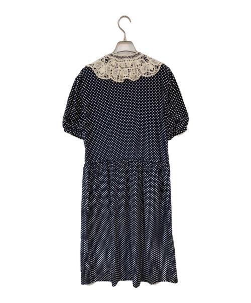 PINK HOUSE（ピンクハウス）PINK HOUSE (ピンクハウス) ドット柄ワンピース ネイビー サイズ:記載なしの古着・服飾アイテム