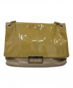 ANYA HINDMARCHアニヤ・ハインドマーチ）の古着「パテントチェーンショルダーバッグ」｜イエロー