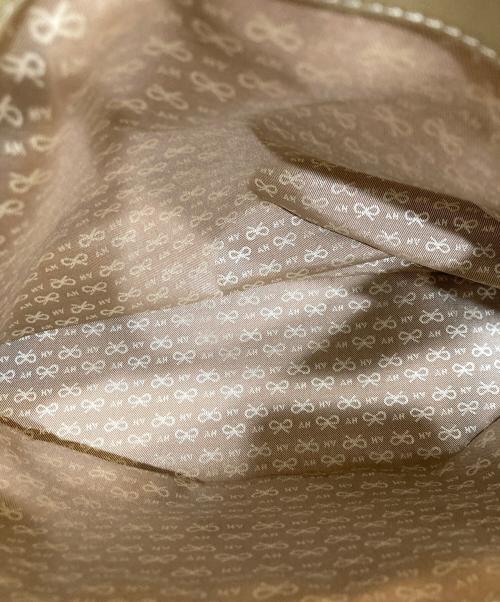 ANYA HINDMARCH（アニヤ・ハインドマーチ）ANYA HINDMARCH (アニヤハインドマーチ) パテントチェーンショルダーバッグ イエローの古着・服飾アイテム