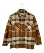 WOOLRICHウールリッチ）の古着「ライナー付きチェックシャツジャケット」｜ブラウン