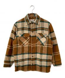 WOOLRICH（ウールリッチ）の古着「ライナー付きチェックシャツジャケット」｜ブラウン