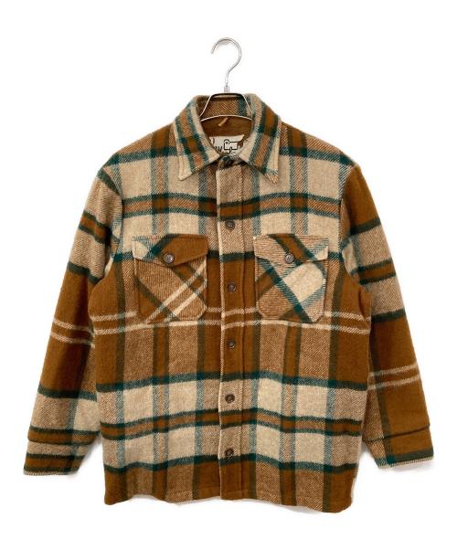 WOOLRICH（ウールリッチ）WOOLRICH (ウールリッチ) ライナー付きチェックシャツジャケット ブラウン サイズ:Mの古着・服飾アイテム