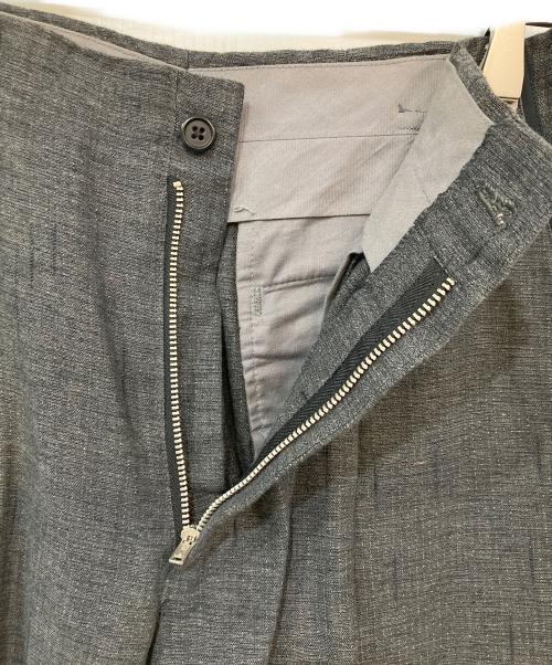 不明（不明）不明 (フメイ) かすりオールドスラックス グレー サイズ:不明の古着・服飾アイテム