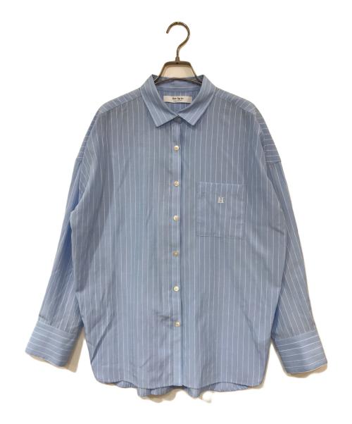 HER LIP TO（ハーリップトゥ）Her lip to (ハーリップトゥ) Have It All Stripe Shirt スカイブルー サイズ:Sの古着・服飾アイテム