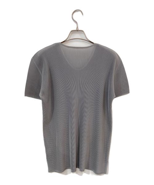 PLEATS PLEASE（プリーツプリーズ）PLEATS PLEASE (プリーツプリーズ) S/S プリーツカットソー グレー サイズ:SIZE Lの古着・服飾アイテム