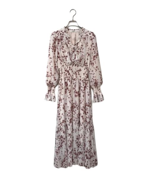 Snidel（スナイデル）Snidel (スナイデル) プリーツプリントワンピース ピンク サイズ:SIZE 0の古着・服飾アイテム