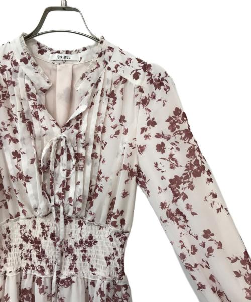Snidel（スナイデル）Snidel (スナイデル) プリーツプリントワンピース ピンク サイズ:SIZE 0の古着・服飾アイテム