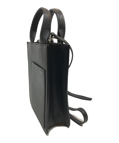 Valextra（ヴァレクストラ）Valextra (ヴァレクストラ) Boxy Micro ブラックの古着・服飾アイテム