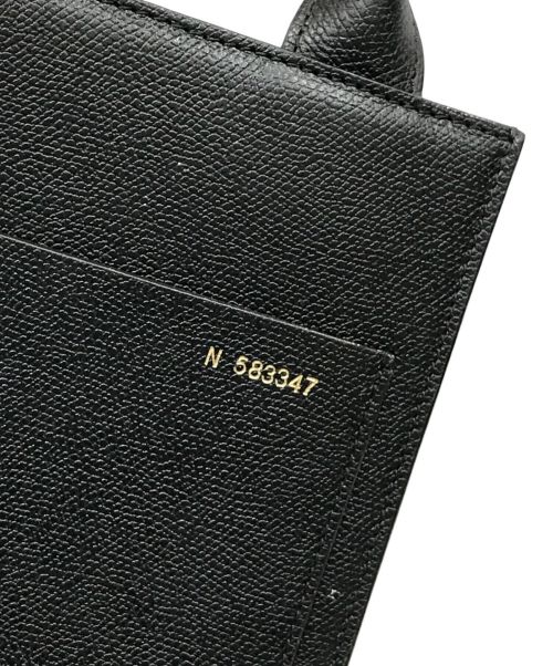 Valextra（ヴァレクストラ）Valextra (ヴァレクストラ) Boxy Micro ブラックの古着・服飾アイテム