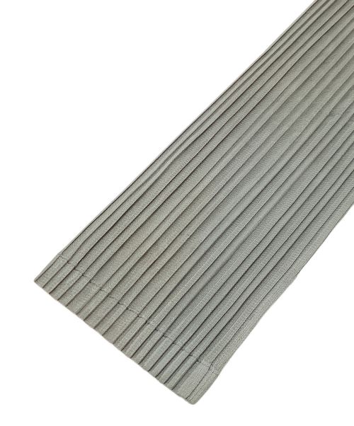 PLEATS PLEASE（プリーツプリーズ）PLEATS PLEASE (プリーツプリーズ) ロングプリーツカーディガン グレー サイズ:3の古着・服飾アイテム