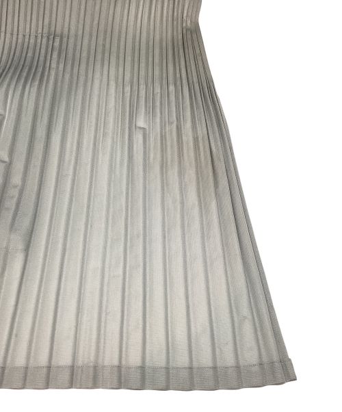 PLEATS PLEASE（プリーツプリーズ）PLEATS PLEASE (プリーツプリーズ) ロングプリーツカーディガン グレー サイズ:3の古着・服飾アイテム