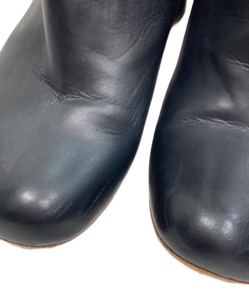 INSCRIRE（アンスクリア）INSCRIRE (アンスクリア) スクエアトゥショートブーツ ブラック サイズ:SIZE 37の古着・服飾アイテム