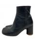 INSCRIRE (アンスクリア) スクエアトゥショートブーツ ブラック サイズ:SIZE 37：5000円