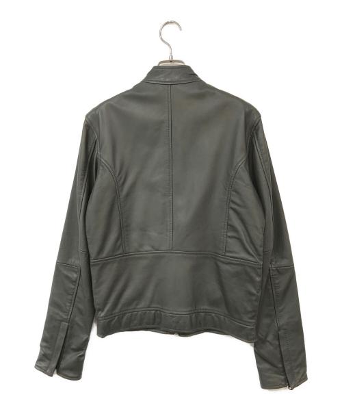 G-STAR RAW（ジースターロゥ）G-STAR RAW (ジースターロゥ) LOCKSTART LEATHER JKT/ロックスターレジャージャケット グレー サイズ:SIZE Sの古着・服飾アイテム
