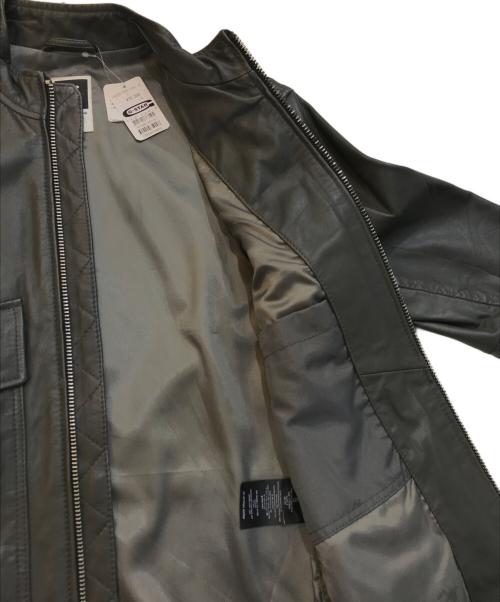 G-STAR RAW（ジースターロゥ）G-STAR RAW (ジースターロゥ) LOCKSTART LEATHER JKT/ロックスターレジャージャケット グレー サイズ:SIZE Sの古着・服飾アイテム