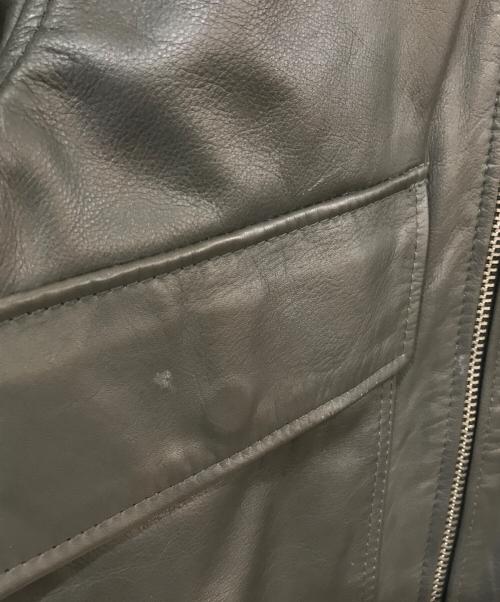 G-STAR RAW（ジースターロゥ）G-STAR RAW (ジースターロゥ) LOCKSTART LEATHER JKT/ロックスターレジャージャケット グレー サイズ:SIZE Sの古着・服飾アイテム