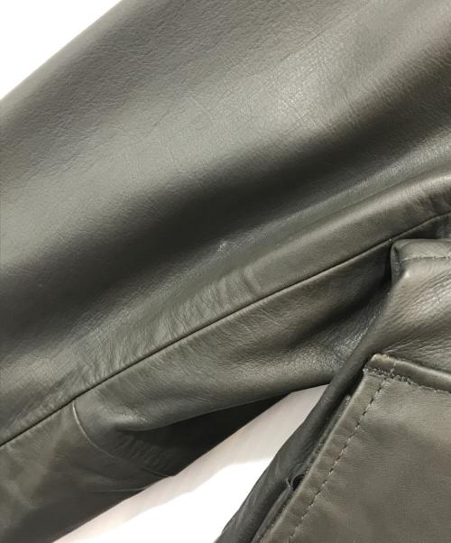 G-STAR RAW（ジースターロゥ）G-STAR RAW (ジースターロゥ) LOCKSTART LEATHER JKT/ロックスターレジャージャケット グレー サイズ:SIZE Sの古着・服飾アイテム