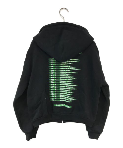 BALENCIAGA（バレンシアガ）BALENCIAGA (バレンシアガ) Speed Hunters Zip Up Hoodie ブラック サイズ:Lの古着・服飾アイテム