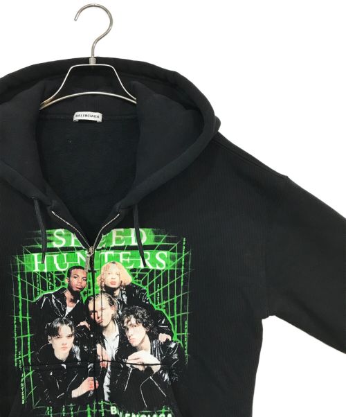 BALENCIAGA（バレンシアガ）BALENCIAGA (バレンシアガ) Speed Hunters Zip Up Hoodie ブラック サイズ:Lの古着・服飾アイテム