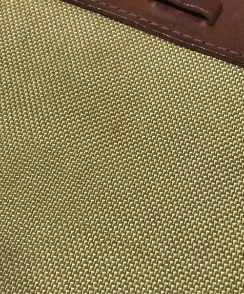 genten（ゲンテン）genten (ゲンテン) キャンバス・レザーコンビトートバッグ ベージュ サイズ:-の古着・服飾アイテム