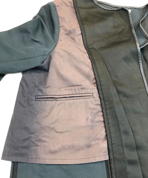 CELINE（セリーヌ）CELINE (セリーヌ) 切替コート ブラック サイズ:38の古着・服飾アイテム