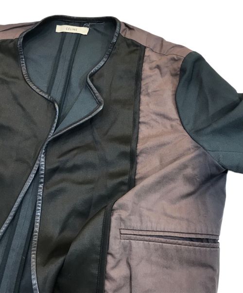 CELINE（セリーヌ）CELINE (セリーヌ) 切替コート ブラック サイズ:38の古着・服飾アイテム