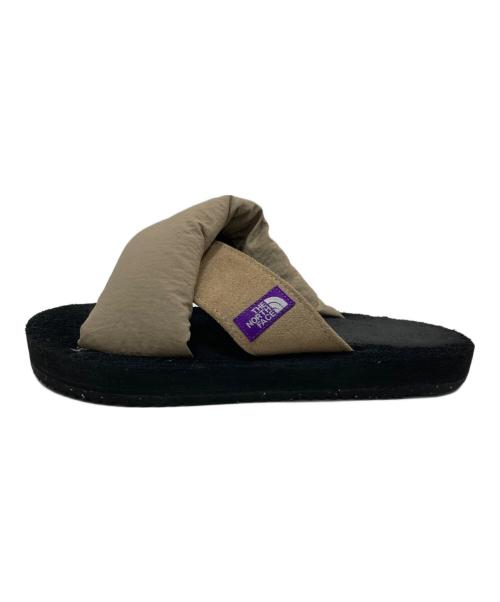 THE NORTHFACE PURPLELABEL（ザ・ノースフェイス パープルレーベル）THE NORTHFACE PURPLELABEL (ザ・ノースフェイス パープルレーベル) Lounge Nuptse Sandal ベージュ サイズ:24cmの古着・服飾アイテム