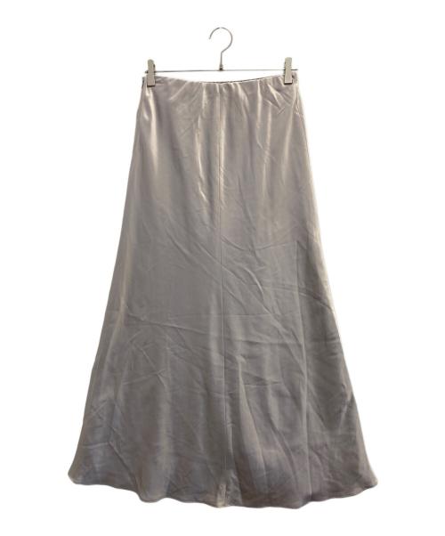 AP STUDIO（エーピーストゥディオ）AP STUDIO (エーピーストゥディオ) サテンフレアスカート ベージュ サイズ:38の古着・服飾アイテム