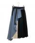 UNITED TOKYO（ユナイテッドトーキョー）の古着「ケープブロッキングスカート」｜スカイブルー