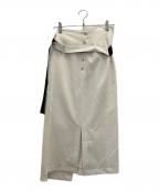 UNITED TOKYOユナイテッドトーキョー）の古着「クラートアシメタイトスカート」｜ホワイト