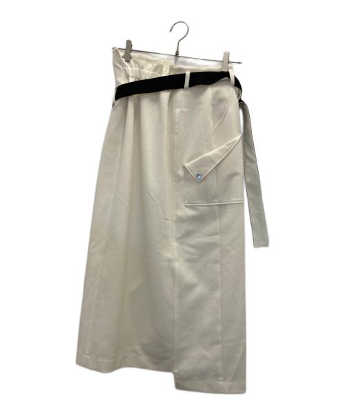 UNITED TOKYO（ユナイテッドトーキョー）UNITED TOKYO (ユナイテッドトーキョー) クラートアシメタイトスカート ホワイト サイズ:1の古着・服飾アイテム