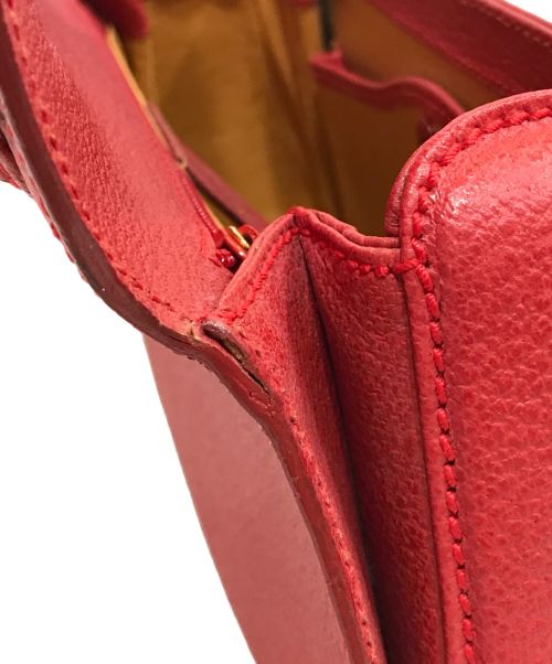 GUCCI（グッチ）GUCCI (グッチ) バンブーハンドバッグ レッドの古着・服飾アイテム