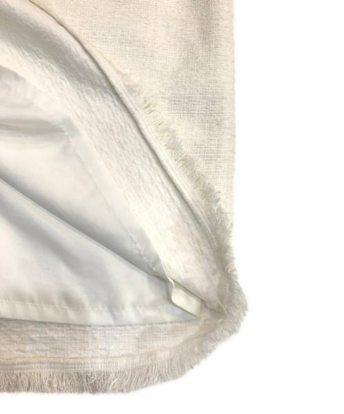 anuans（アニュアンス）anuans (アニュアンス) ツイードタイトスカート ホワイト サイズ:SIZE Sの古着・服飾アイテム