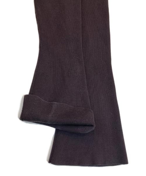 anuans（アニュアンス）anuans (アニュアンス) ランダムリブニットタイトワンピース ブラウン サイズ:FREEの古着・服飾アイテム