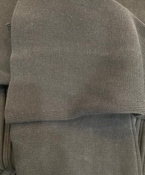 anuans（アニュアンス）anuans (アニュアンス) ランダムリブニットタイトワンピース ブラウン サイズ:FREEの古着・服飾アイテム