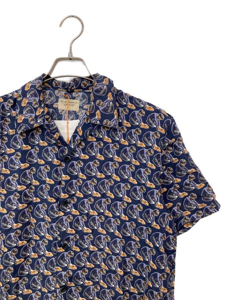 NUDIE JEANS（ヌーディー・ジーンズ）NUDIE JEANS (ヌーディー・ジーンズ) 総柄シャツ ネイビー サイズ:SIZE Sの古着・服飾アイテム