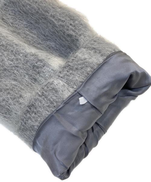 23区（ニジュウサンク）23区 (ニジュウサンク) MANTECOシャギーチェックコート グレー サイズ:44の古着・服飾アイテム