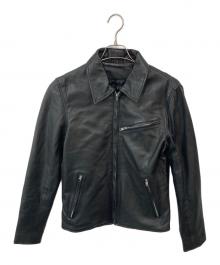 pure（ピュア）の古着「ラムレザースイングトップ」｜ブラック