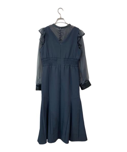 RUIRUE BOUTIQUE（ルイルエブティック）RUIRUE BOUTIQUE (ルイルエブティック) チュールフリルトップレイヤードOP グレー サイズ:SIZE LLの古着・服飾アイテム