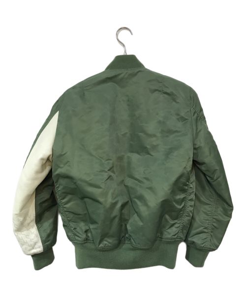 the Shepherd（ザシェパード）the Shepherd (ザシェパード) ALPHA (アルファ) FRAGMENT DESIGN (フラグメントデザイン) MA-1ジャケット オリーブ サイズ:SMALLの古着・服飾アイテム