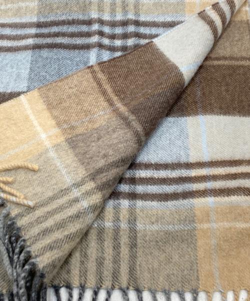 JOHNSTONS（ジョンストンズ）JOHNSTONS (ジョンストンズ) カシミヤマフラー ブラウンの古着・服飾アイテム