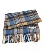 JOHNSTONS OF ELGINジョンストンズオブエルガン）の古着「カシミヤ混マフラー」｜ベージュ