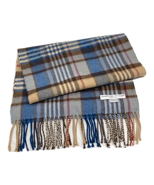 JOHNSTONS OF ELGIN（ジョンストンズオブエルガン）JOHNSTONS OF ELGIN (ジョンストンズオブエルガン) カシミヤ混マフラー ベージュの古着・服飾アイテム