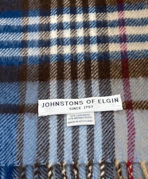 JOHNSTONS OF ELGIN（ジョンストンズオブエルガン）JOHNSTONS OF ELGIN (ジョンストンズオブエルガン) カシミヤ混マフラー ベージュの古着・服飾アイテム