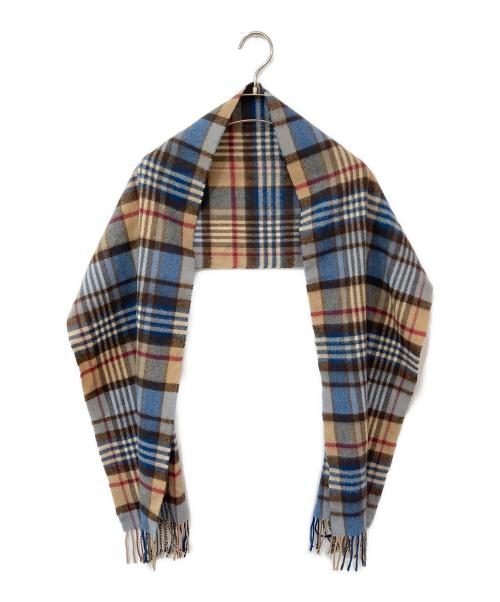 JOHNSTONS OF ELGIN（ジョンストンズオブエルガン）JOHNSTONS OF ELGIN (ジョンストンズオブエルガン) カシミヤ混マフラー ベージュの古着・服飾アイテム